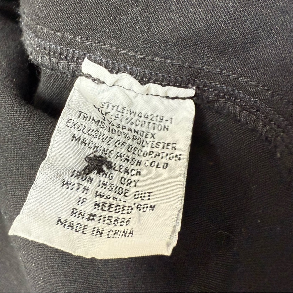 Johnny Was Workshop Marik Black Embroidered Peplum Military Jacket Raw Hem Small - Picture 9 of 14